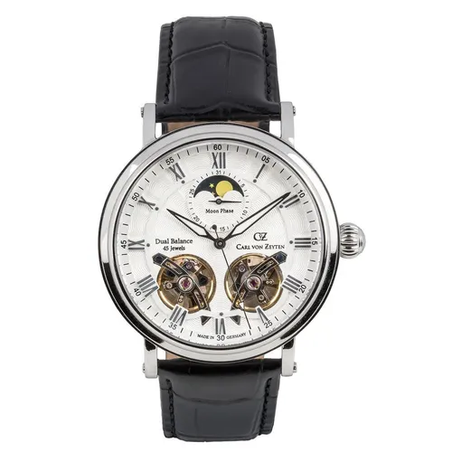 Carl von Zeyten Automatikuhr Murg CVZ0054SLSR - Hochwertige Herrenuhr mit Automatikmechanismus, Mondphase und Datum, Made in Germany – elegant und klassisch für besondere Anlässe.