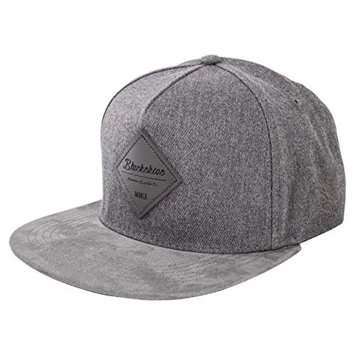 Blackskies® Port Angeles Snapback Cap - Stylische Baseball Mütze für Damen und Herren - Hochwertige graue Baseball Cap mit Wildlederimitat-Schirm. Unisex, verstellbar und perfekt für jedes Outfit. Ideal für den Sommer und das ganze Jahr!