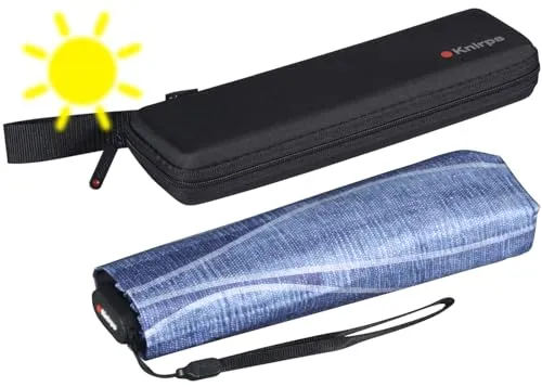 Knirps Taschenschirm US.050 Ultra Light Slim mit UV-Schutz in blau von Knirps