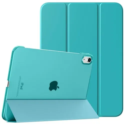 TiMOVO Hülle für iPad (A16) 11 Generation 11 Zoll 2025/iPad 10 Generation 10,9 Zoll 2022, Unterstützt Auto Schlaf/Aufwach Schutzhülle, Transluzent Hart PC Rückhülle, Bondi Blau
