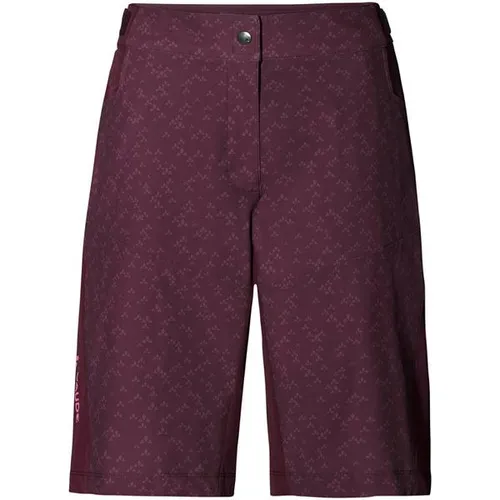 VAUDE Wo Ledro Print Shorts Damen Fahrradhose - Sportliche Fahrradhose für Damen, mit elastischem und schnell trocknendem Material. Ideal für bequemen Tragekomfort beim Radfahren und Fitnessaktivitäten. Perfekt kombinierbar für einen aktiven Look!
