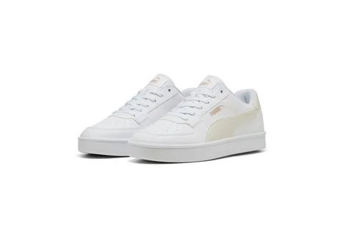 PUMA Unisex CAVEN 2.0 Sneaker - Stylischer Komfort in Weiß-Grau - Herren-Sneaker mit gestapelter Gummi-Zwischensohle für optimalen Komfort und PUMA Branding-Details für einen trendigen Look.
