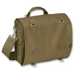 Bundeswehr Kampftasche groß oliv grün - Robuste Armee Umhängetasche aus Baumwolle mit abnehmbaren Trägern und mehreren Innenfächern, ideal für Outdoor-Aktivitäten und Freizeit.