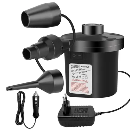 Jsdoin Elektrische Luftpumpe 2 in 1 für Luftmatratzen