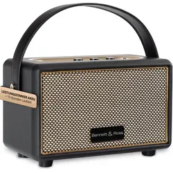Bennett Ross BB-820BK Blackmore Junior - Premium Bluetooth Lautsprecher, 20W Musikleistung und über 10 Stunden Laufzeit, Lederoptik für stilvollen Musikgenuss
