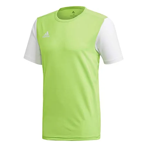 adidas Jungen ESTRO 19 JSY T-Shirt, solar green/White, 140
