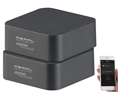 auvisio Infrarot Sender: 2er-Set lernfähige IR-Universal-Fernbedienungen mit App, für Handy (WLAN Universal-Fernbedienung, Handy WLAN-IR-Fernbedienung, Adapter, Bluetooth)