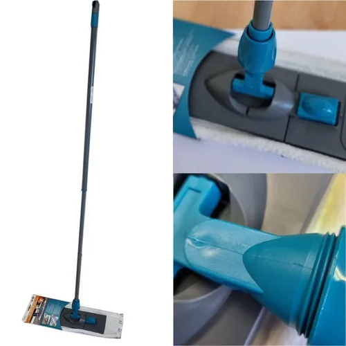 Linea Bodenwischer Teleskop Stiel Mikrofaser Mopp Besen 140x46cm Bodenreiniger