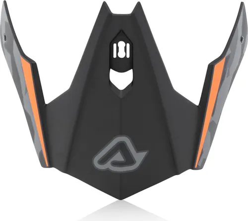 Acerbis Jet Aria Helmschirm, schwarz-orange - Motorrad-Headsets mit einfachem Wechselmechanismus, ideal für Männer, die Wert auf Stil und Funktionalität legen.