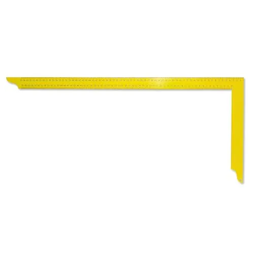 hedue® Zimmermannswinkel ZY - Gelber Zimmermannswinkel groß, Zimmererwinkel mit mm-Skala Typ A, Zimmermann Winkel 700 mm