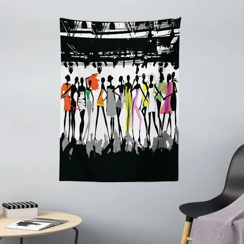 Abakuhaus Wandteppich aus Weiches Mikrofaser Stoff Für das Wohn und Schlafzimmer, rechteckig, Mode Moderne bunte Mode