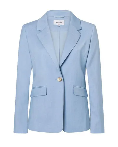MORE&MORE taillierter Blazer in Skyblue Gr. 34 - Eleganter Jackenblazer für den Business-Look, leicht tailliert und aus hochwertigem Material für optimalen Tragekomfort.
