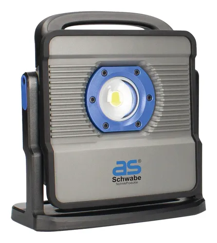 as-Schwabe Baustrahler Acculine, 14,4V/18V Akku, 5.000 Lumen - Taschenlampen mit 5.000 Lumen Lichtstrom, Powerbank-Funktion und flexibler Befestigung für optimale Beleuchtung bei der Arbeit.