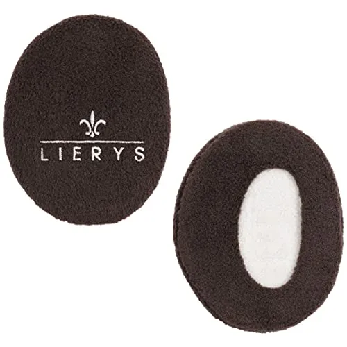 LIERYS Earbags Ohrenwärmer Damen Herren Fleece Gefüttert Schutz vor Wind Kälte Ohrenschützer 3 Größen Herbst Winter Dunkelbraun S