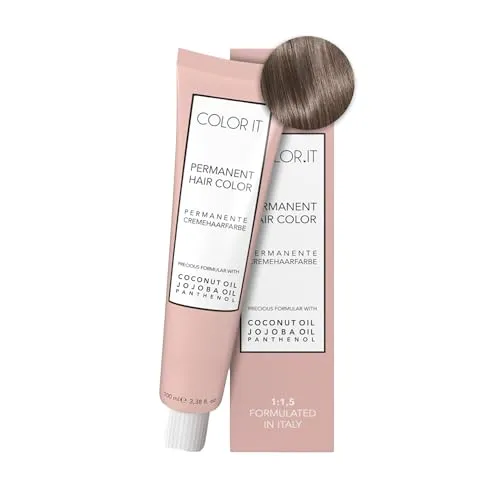 COLOR.IT by BM - Permanente Haarfarbe in Salonqualität, 100ml (7.B Mittelblond Beige, 1er Pack)