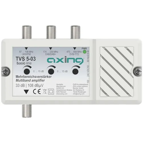 AXING TVS 5-03 Mehrbereichsverstärker 33 dB