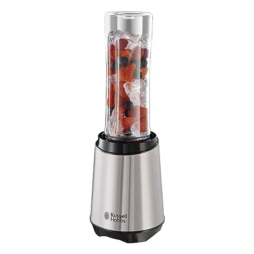 Russell Hobbs Mixer - Hochleistungs Standmixer & Smoothie Maker - Mini-Standmixer mit 23.500 U/min, BPA-freiem 600ml Mixbehälter, ideal für Smoothies und Shakes, passt in gängige Autobecherhalter.