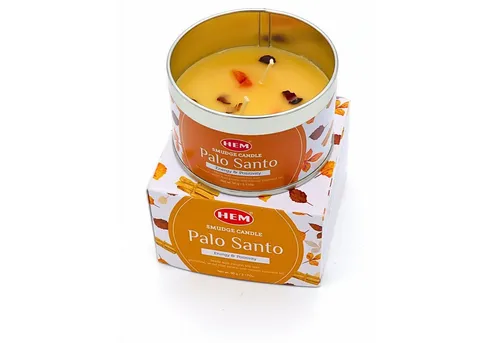 LAVISA Duftkerze HEM Edelstein Kerze, Smudge, Palo Santo, Salbei, Rosmarin Duftkerze, Duftkerze Edelstein Edelsteinkerze Palo santo Salbei Rosmarin