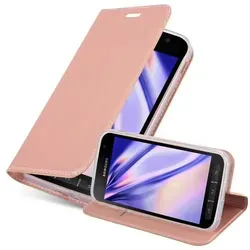 Cadorabo Handyhülle für Samsung Galaxy XCover 4 / XCover 4s Schutz Hülle in Rosa Cover Etui Book Case Booklet