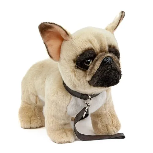 Teddys Rothenburg Plüsch französische Bulldogge mit Leine