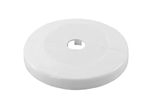 tecuro Scharnierrosette Ø 27 mm x Ø 130 mm x 23 mm - Kunststoff ABS weiß