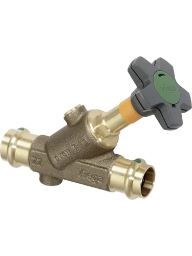 Viega Schrägsitzventil SC Easytop 2237.5 in 42mm Rotguss von Viega