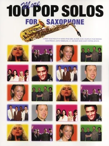 Wise Publications 100 More Pop Solos for Sax - Noten für Saxophon: 100 Pop-Songs für Eb- oder Bb-Saxophon, ideal für Anfänger mit Akkorden, 112 Seiten, ISBN 9781844494354.