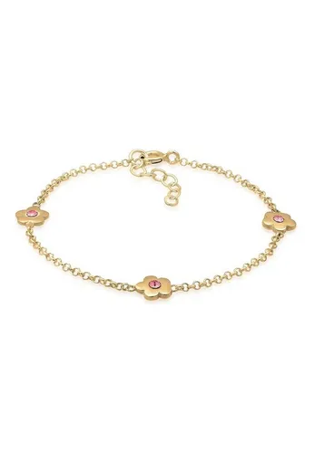 Elli Armband Kinder Blume mit Kristallen von Swarovski® 925 Sterling Silber (kein Set, 1-tlg), Blume