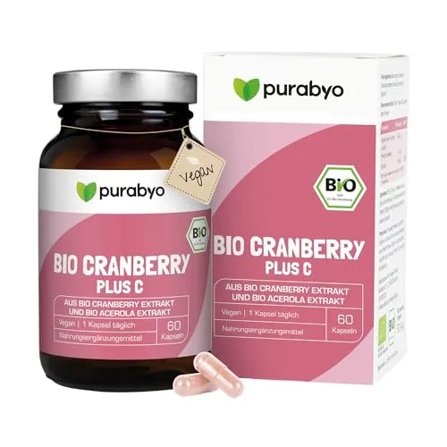 Bio Cranberry Kapseln Plus C – 600 mg mit PAC & Vitamin C