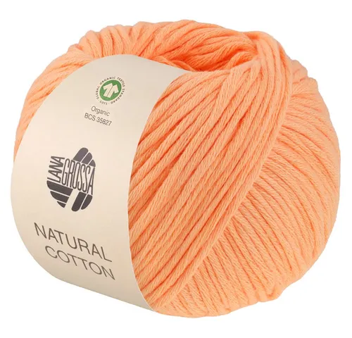 LANA GROSSA NATURAL COTTON Häkelwolle, 80 m (Bio-Baumwollgarn in Millefili-Zwirnung), 50 g