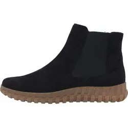 Semler Jenny H Velour Stiefelette in Midnightblue - Größe 39 - Elegante Stiefelette aus Velourleder in der Farbe Midnightblue. Mit flachem Absatz von 2 cm und praktischem Reißverschluss für einfachen Einstieg. Ideal für stilvolle Alltagslooks.