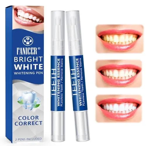Stück Zahnaufhellung Stift, Zahnweiss Stift, Teeth Whitening Pen, Schnelles bleaching zähne, Bleaching stift Effektiv Entfernen zähne Flecken, Geeignet für den täglichen Gebrauch 2