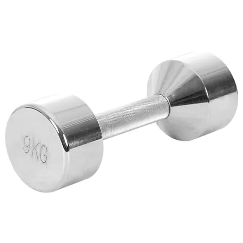Sport-Tec Chromhantel 9 kg - Massiv und langlebig - Hanteln für Fitness und Aerobic, ideal für effektives Krafttraining und Muskelaufbau, robustes Chromdesign für lange Haltbarkeit.