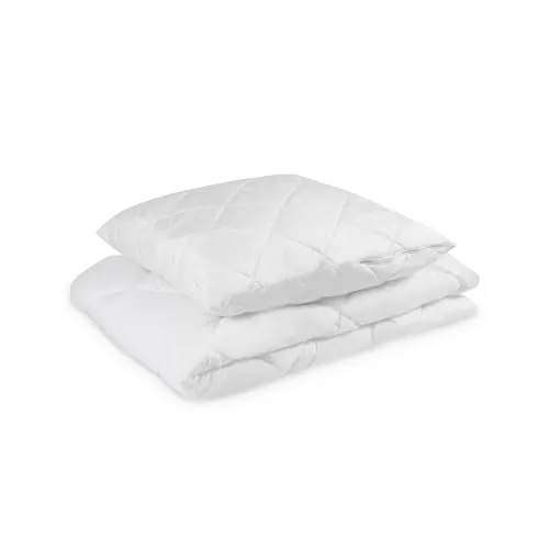 Ehrenkind Steppbett + Kopfkissen Kinder-Steppbetten-Set - Microfaserbettdecken, atmungsaktiv und temperaturausgleichend, ideal für ein optimales Schlafklima für Babys und Kinder.