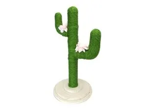 Kaktus-Kratzbaum Grün D40xH80cm für Katzen - Der Kaktus-Kratzbaum (D40xH80cm) bietet Katzen eine stabile und ansprechende Kletter- und Kratzgelegenheit. Aus robustem Sisalseil gefertigt, sorgt er für langlebigen Spaß und eine ansprechende Wohnraumgestaltung.