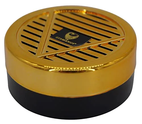 GERMANUS Humidor Befeuchter Rund Gold mit Kristallen von GERMANUS