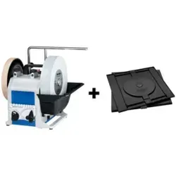 Tormek Nassschleifmaschine Super Grind T8 + RB 180 Drehscheibe - Schleifmaschine für präzises Schärfen, ideal für professionelle Handwerker und Hobbyisten, sorgt für langlebige, scharfe Klingen.
