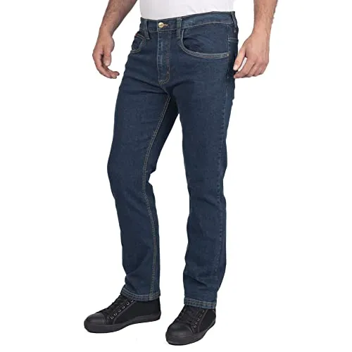 Lee Cooper LCPNT219 Herren-Jeans aus Stretch-Denim in Workwear-Waschung mit 5 Taschen, Marine, 36W / 29L