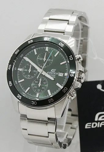 CASIO EDIFICE Quarzuhr EFR-526D-3AVUEF - Armbanduhr mit sportlichem Design, 100m wasserdicht und Chronograph-Funktion für präzise Zeitmessungen. Robustes Edelstahlarmband für hohen Tragekomfort.