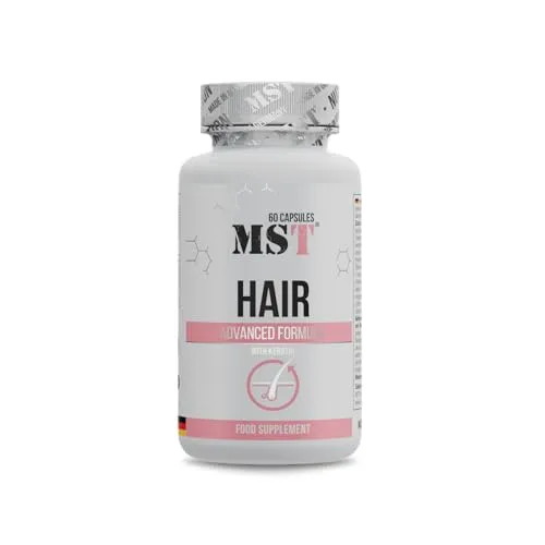 MST Hair Advanced Formula hochdosiertes Haarvitamin mit Biotin Zink Selen Kupfer B Vitaminen für Männer und Frauen zur täglichen Versorgung 60 Kapseln Made in Germany