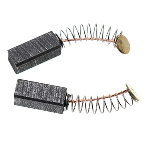 vhbw 2X Kohlebürste 14 x 6 x 6 mm Ersatz für Metabo 316033390 für Elektrowerkzeug + Feder