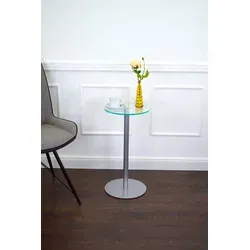 freeroom24 Beistelltisch Johanna Ø30cm in silber von freeroom24