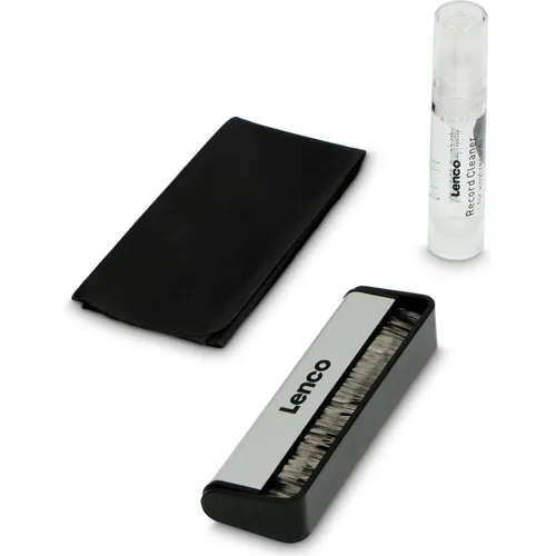 Lenco TTA-3IN1 Reinigungsbürste für Langspielplatten - Das Lenco TTA-3IN1 Set für die schonende Reinigung von Schallplatten. Enthält eine Kohlefaserbürste, Reinigungsflüssigkeit und ein antistatisches Tuch für optimale Pflege.