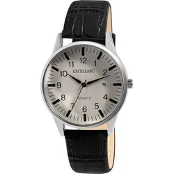 Excellanc Herrenuhr mit Band aus Kunstleder