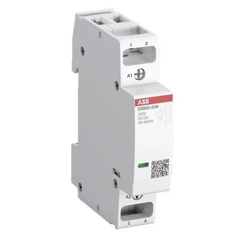 ABB ESB20-11N-07 Leistungsschütz - Motorschütze mit 400 V ac Spule, 2-polig, 20 A, ideal für sichere Automatisierungsanwendungen mit Schließer und Öffner.