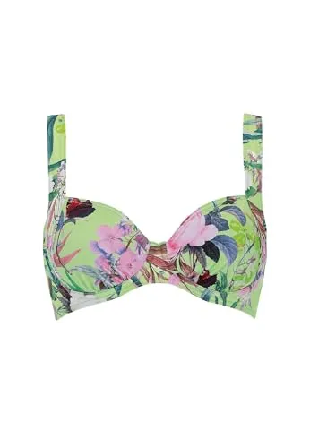 Olympia Mix&Match Bikini Top Blumenmuster Multicolor Einzelteil mit Bügel verstellbare Träger
