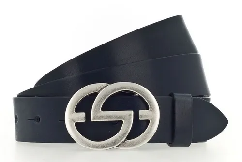 Vanzetti Hüftgürtel 30 mm aus Vollleder in Blau, Größe 105 von Vanzetti