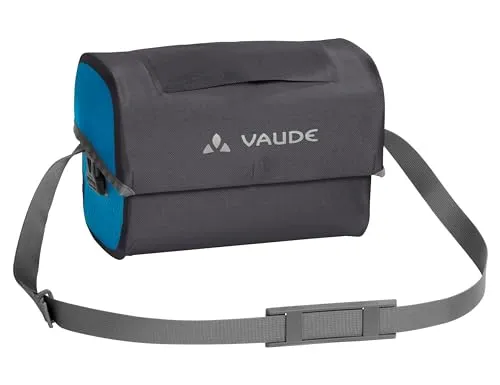 VAUDE Aqua Box - Wasserdichte Lenkertasche - Fahrradtaschen, robust und klimaneutral, ideal für Radtouren, mit KLICKfix-Adapter für schnelle Montage und abnehmbar, inklusive Tragegurt für einfachen Transport.