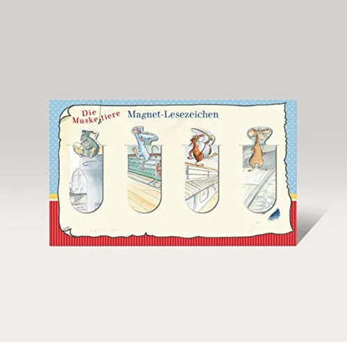 Die Muskeltiere - Magnet-Lesezeichen: 4er Set