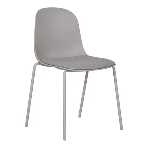 Mid.you Stuhl-Set in Hellgrau - Moderne Stühle aus robustem Kunststoff, ideal für Esszimmer oder Wohnzimmer, mit einer praktischen Größe von 48x86x56 cm.
